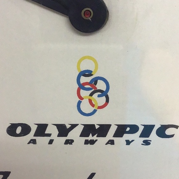 VINTAGE 1985 OLYMPIC AIRWAYS WALL CLOCK FROM ATHENS - Picture 7 of 7